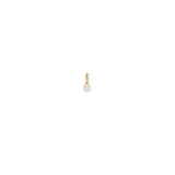Single White Diamond Charm | April Birthstone