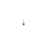 Single Citrine Charm Pendant | November Birthstone