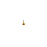 Single Citrine Charm Pendant | November Birthstone