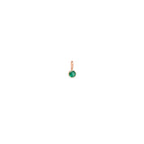 Single Emerald Charm Pendant | May Birthstone