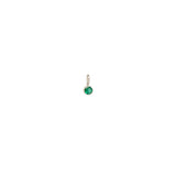 Single Emerald Charm Pendant | May Birthstone