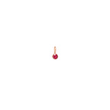 Single Ruby Charm Pendant | July Birthstone