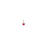 Single Ruby Charm Pendant | July Birthstone