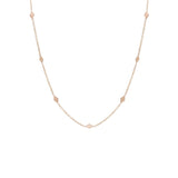7 Diamond Shape Station Necklace