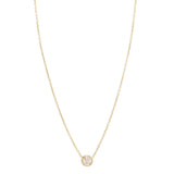 Large Single Floating Diamond Necklace