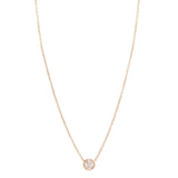 Large Single Floating Diamond Necklace