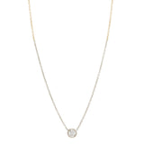 Large Single Floating Diamond Necklace