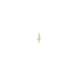 Single Midi Bitty Pave Diamond Lightning Bolt Charm