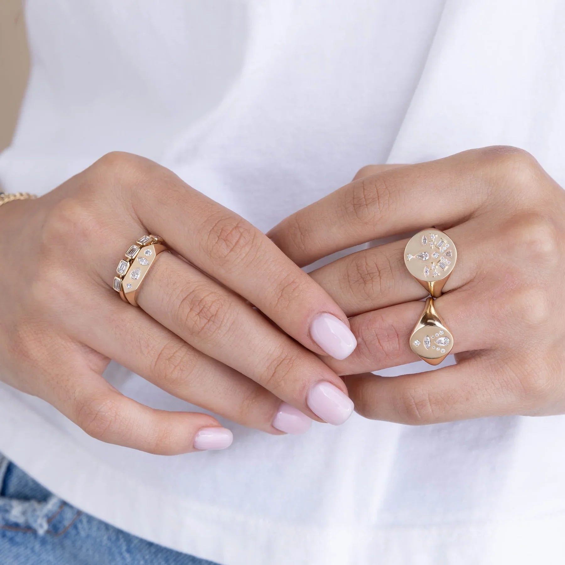 Gilded Grace: Embracing Everyday Luxury with Stacking Rings (This is Dummy)