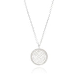 Large Medallion Necklace - Silver