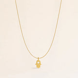 Heart Hamsa Wish Necklace