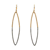 Half Wire Wrapped Pave Diamond Drops