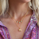 Small Elephant Charm Necklace