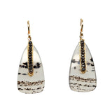 Montana Agate Teardrop Earrings