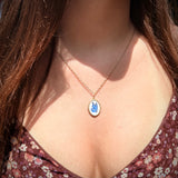 Medium Oval Framed Butterfly Charm