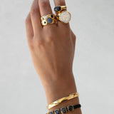 Small Wavy Cuff -Gold (Disc)
