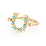 Lucky Horseshoe Flip Ring