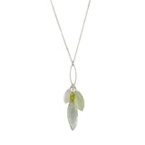 Green Amethyst, Prehnite, Moonstone, Peridot Necklace