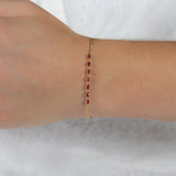 Ruby Row Bracelet