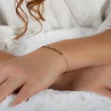 Ruby Row Bracelet