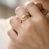 Diamond Eye Cobra Ring