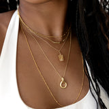 Modern Friends Forever linked necklace