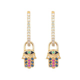 Tiny Double Sided Hamsa Charm