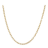 14k Gold Rectangle Light Gauge Link Chain