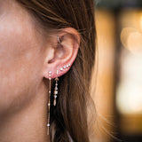 Moonstone & Diamond Totem Earrings