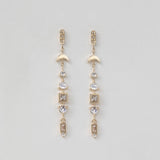 Moonstone & Diamond Totem Earrings