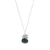Double Nuggets with Stone Necklace