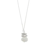 Double Nuggets with Stone Necklace