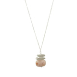 Double Nuggets with Stone Necklace