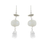 Little Nugget w/ Stone & Quartz Earring