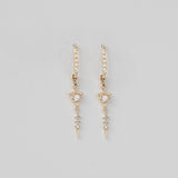 Totem Sapphire Eye & Diamond Earrings
