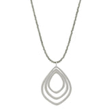 Triple Lotus Labradorite Necklace