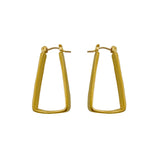 Long Wide Hoops Earrings