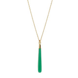 Long Green Onyx Necklace