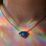 Freeform Australian Opal Necklace