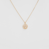 Moonstone Heart Medal Necklace