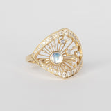 Moonstone & Diamonds Dream Maker Ring
