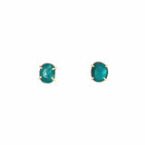 Grandidierite Prong Stud Earrings