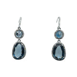 London Blue Topaz Cascade Earrings