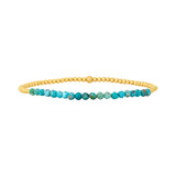 2MM Signature Bracelet with Mixed Turquoise