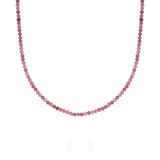 Pink Tourmaline Beaded Necklace