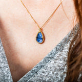 Rope Bezeled Tanzanite Necklace