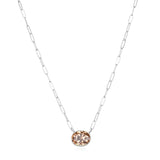 Gem Drop Bezel Necklace