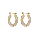 Pave Baby Amalfi Hoops