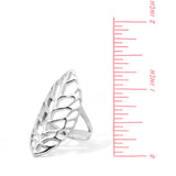 Sterling Silver Bold Leaf Ring