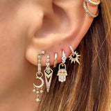 Tiny Double Sided Hamsa Charm